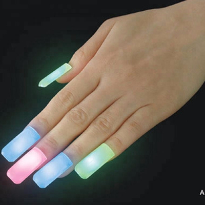 Nouveauté Luminez les ongles dans des couleurs variées pour les boîtes de nuit 10*30*10mm