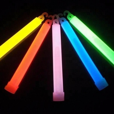 Bâtons lumineux non radioactifs de 6 pouces, de couleurs variées, adaptés au camping.
