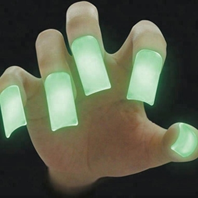 2 ans Délai de conservation Couleurs variées Ongle de doigt lumineux pour Halloween Fourniture de prédilection du festival